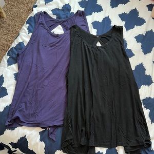 Large Navy and Black Workout Tank Bundle